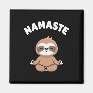 Imã Namaste Engraçado Cute Sloth Kawaii Ioga Sloth Est