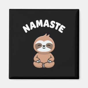 Imã Namaste Engraçado Sloth Fofo Kawaii Yoga Sloth Est