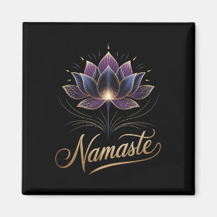 Imã Namaste Flor de Lótus Amante de Yoga Espiritual Me