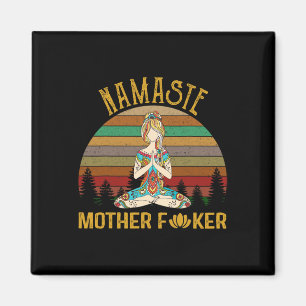 Imã Namaste Mãe Er Yoga Treino Fitness Engraçado 