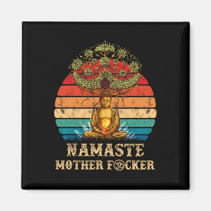 Imã Namaste Mãe F Dida Vintage Buddha Engraçado Yoga E