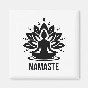 Imã Namaste Meditação Amantes de Yoga Relaxamento Espi