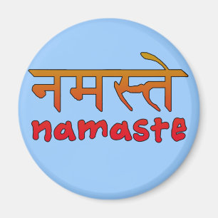 Imã Namaste no roteiro inglês e do Hindi