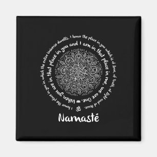 Imã Namaste Nós Somos Uma Meditação Ditos Mandala Yoga