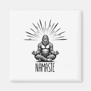 Imã Namaste Pé Grande Yoga Meditação Engraçado Yoga Pé