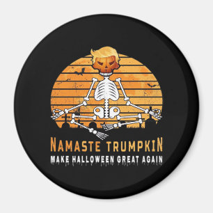 Imã Namaste Trumpkin Faz Excelente de Halloween Novame