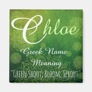 Imã Name Magnet: Chloe, Sprout, Bloom