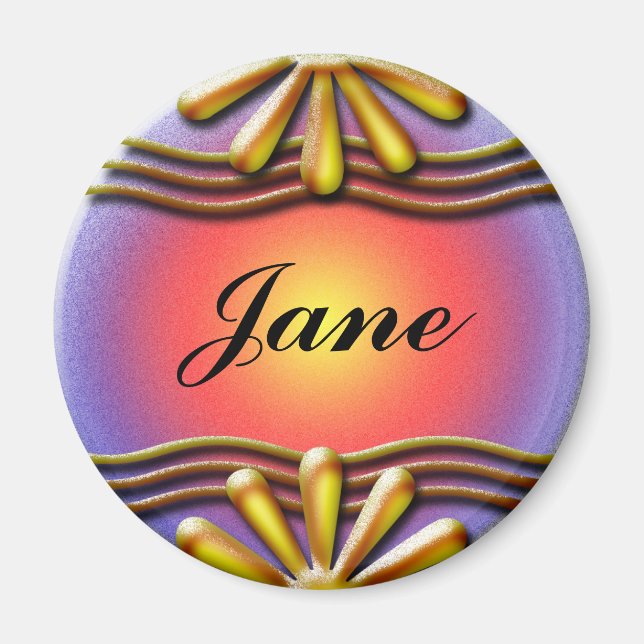 Imã Nameplate amarelo (Frente)