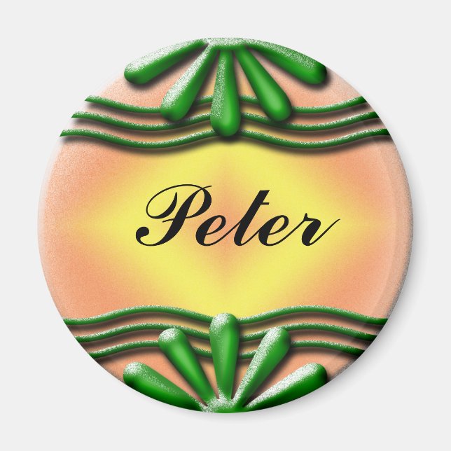 Imã Nameplate Green (Frente)