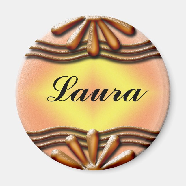 Imã Nameplate Orange (Frente)