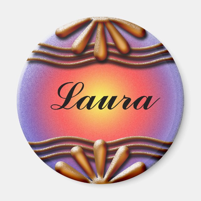 Imã Nameplate Orange (Frente)