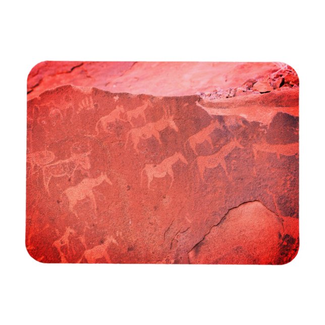 Ímã Namíbia África - Magneta de pintura rupestre (Horizontal)