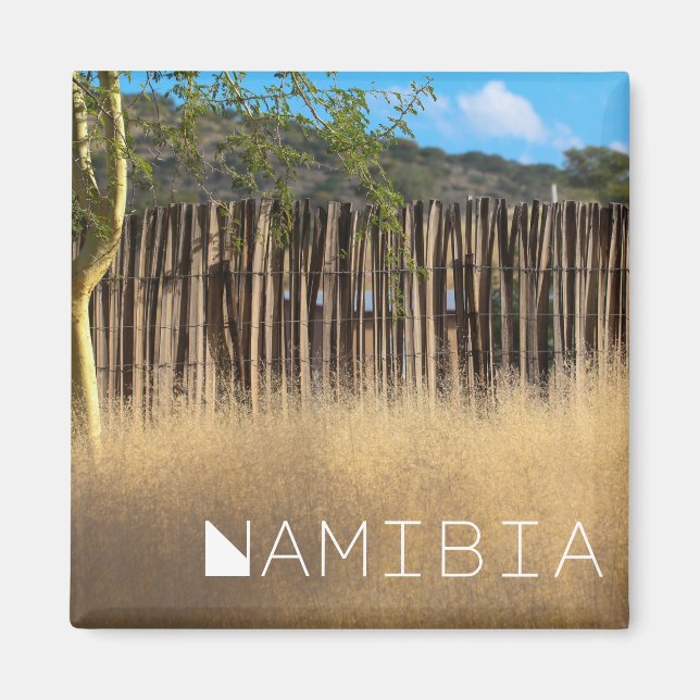 Imã Namíbia África Paisagem Namíbia Grass Natureza (Frente)