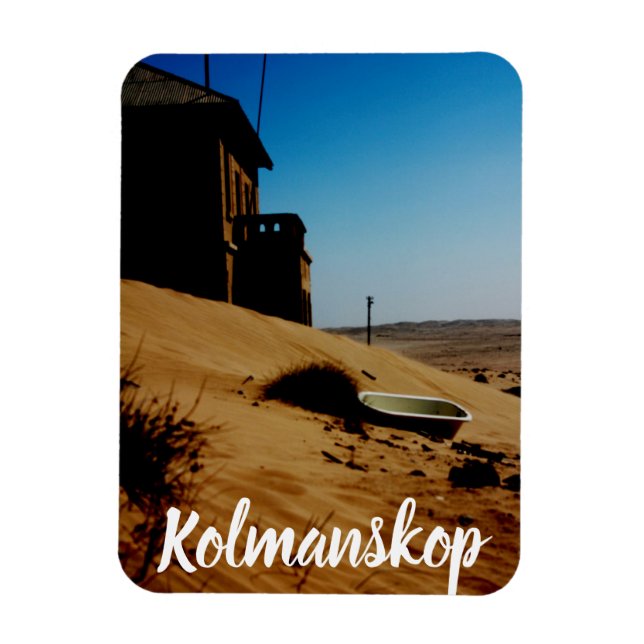 Ímã Namíbia Kolmanskop House Dune Landscape Ghost Town (Vertical)
