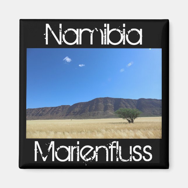 Imã Namíbia Marienfluss Savannah Paisagem natural (Frente)