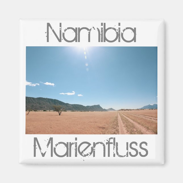 Imã Namíbia Marienfluss Savannah Paisagem natural (Frente)
