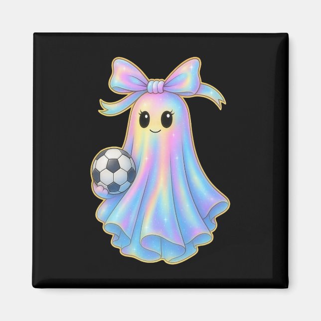 Imã Namorada Fantasma de Futebol Fofa Pastel Coquette  (Frente)
