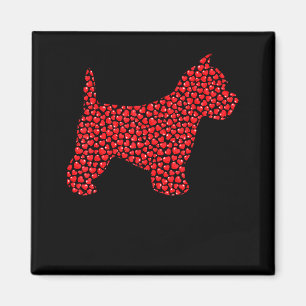 Imã Namorado Coração Amante de Cão Westie Engraçado Di