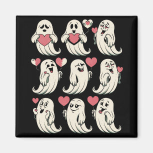 Imã Namorado Fantasma Fofo Coração Dia dos Namorados C