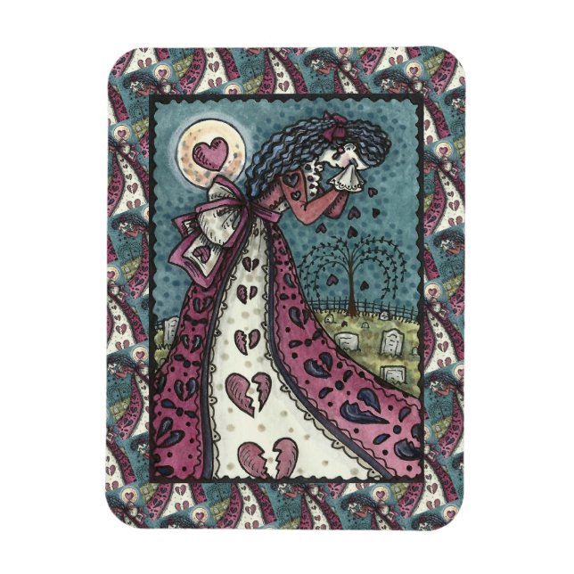 Ímã Namorados DE SEMANA COM CORAÇÃO QUEBRADA, GÓTICO D (Vertical)