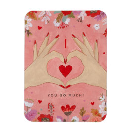 Ímã Namorados de Sinais de Amor com Mãos bonito