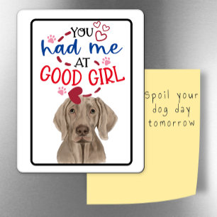 Ímã Namorados desejos do seu frigorífico Weimaraner