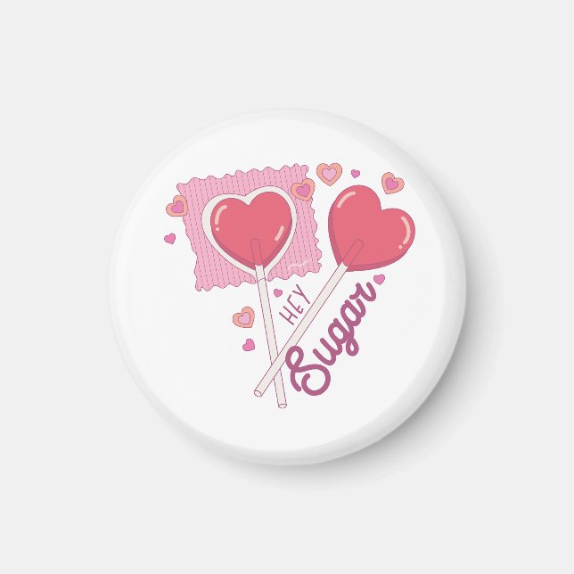 Imã Namorados Hey Sugar (Frente)