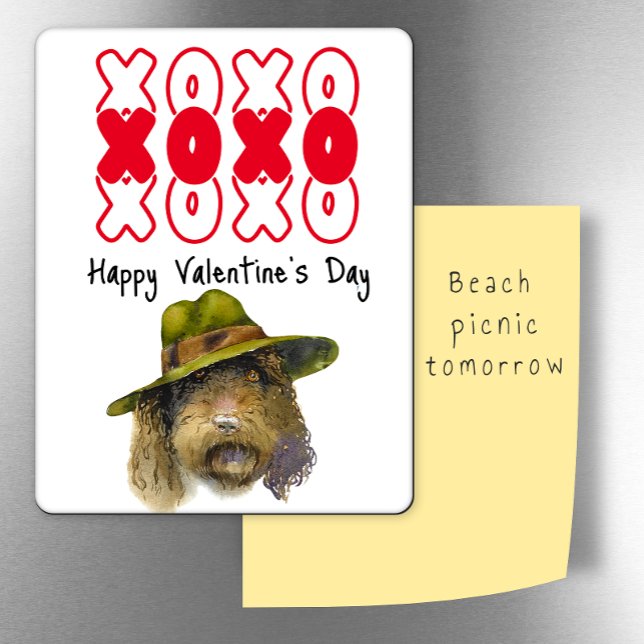 Ímã Namorados Kisses & Hugs da geladeira do cachorro (Criador carregado)