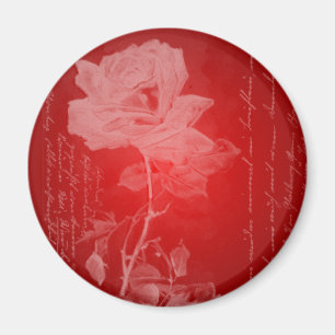 Imã Namorados rosa vermelha