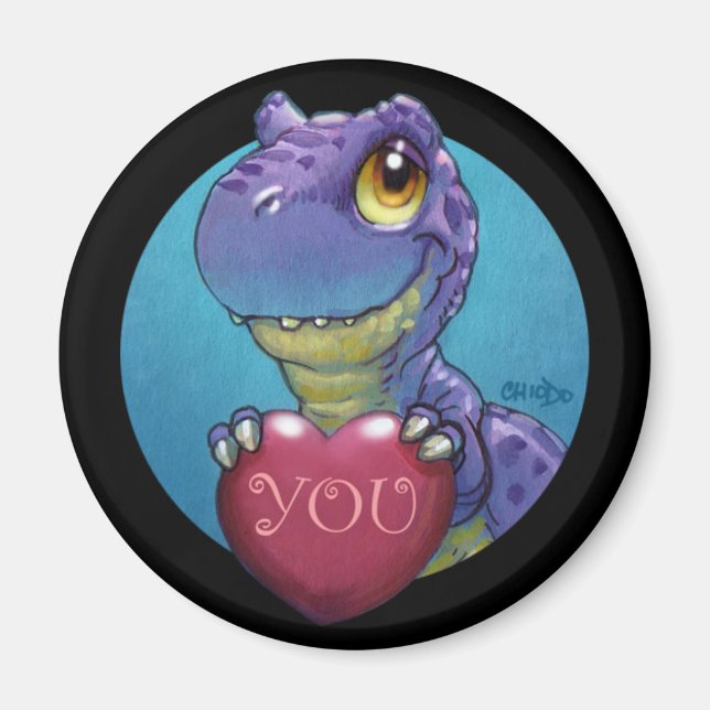 Imã Namorados T-Rex (Frente)