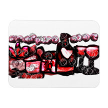 Namorados vermelho de vinho tinto