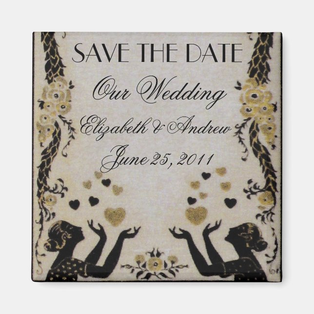 Imã Namorados Voadores ~ Noiva Nouveau (Frente)