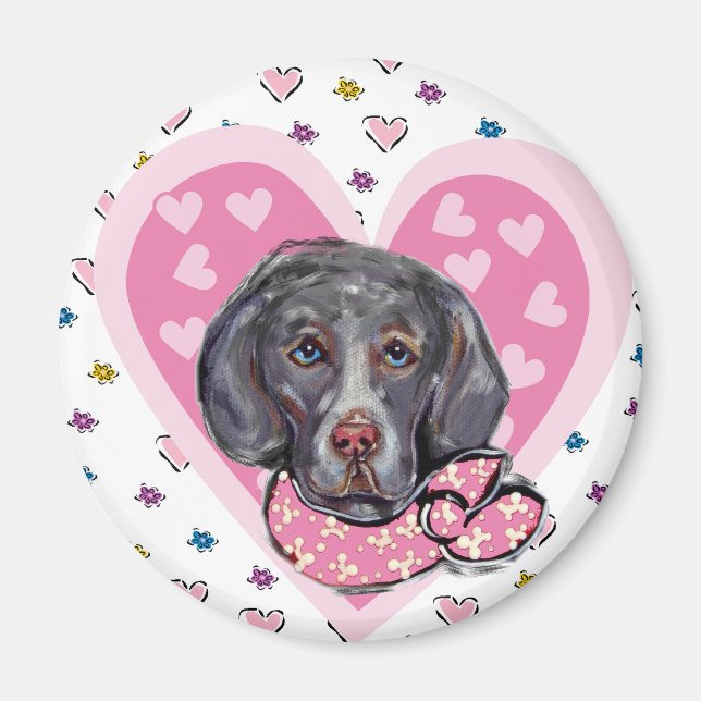 Imã Namorados Weimaraner (Frente)