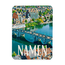 Ímã Namur Belgique Photo Vintage