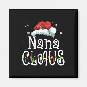 Imã Nana Claus Christmas Pajama Matando Xmas