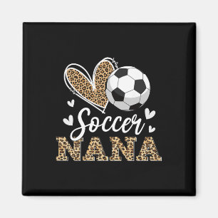 Imã Nana de futebol engraçada leopardo Nana jogadora d