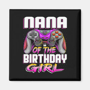 Imã Nana Do Jogo De Vídeo De Jogo De Jogadora Birthda