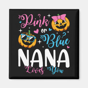 Imã Nana Rosa Ou Azul Te Ama Pumpkin Baby Square