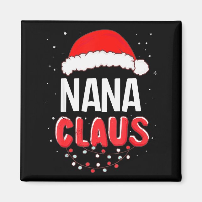 Imã Nana Santa Claus Christmas Matching Costume  (Frente)