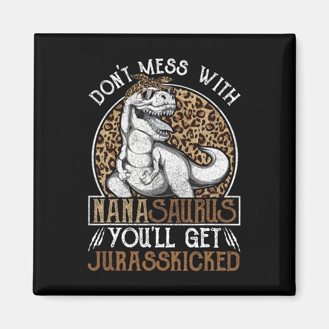 Imã Nanasaurus Dinossaur Jurchutou Camisas (Frente)