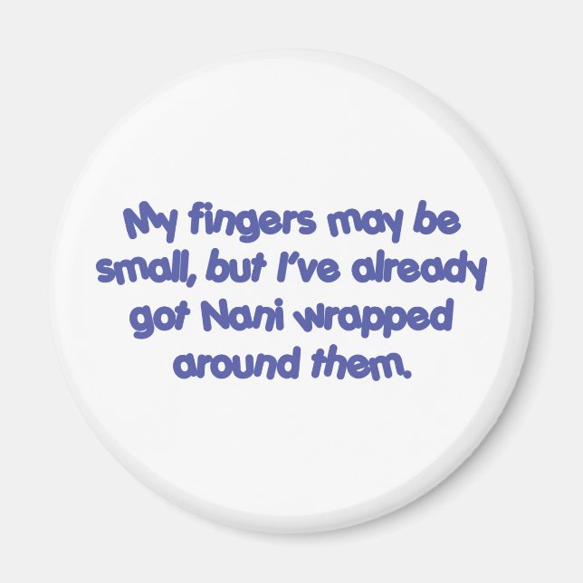 Imã Nani's Empacotados (Azul) (Frente)