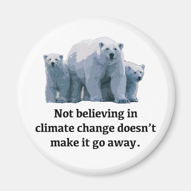 Imã Não acreditar nas mudanças climáticas (Frente)