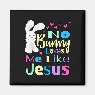 Imã Não Bunny me ama Jesus me ama Páscoa