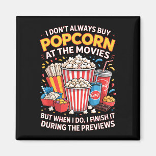 Imã Não compre pipoca filme comida de cinema noite lan