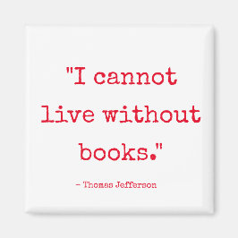 Imã Não Consigo Viver Sem O Magnet De Livros