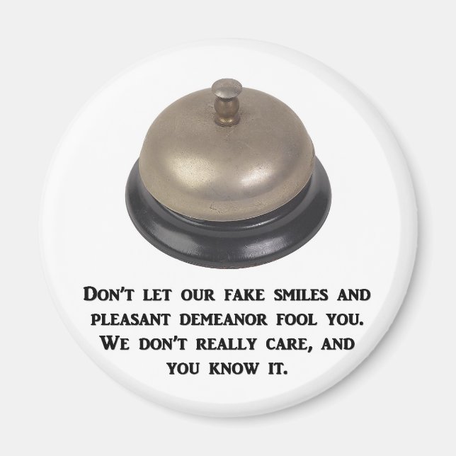 Imã não-deixe-o-fingir-sorrisos-e-prazeroso-humor (Frente)