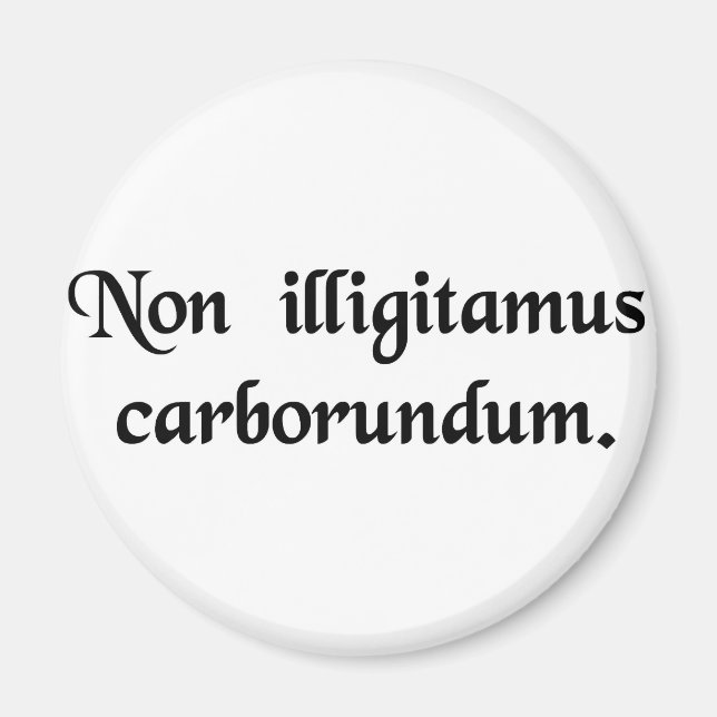 Imã Não deixe que os bastardos te movam. (Frente)