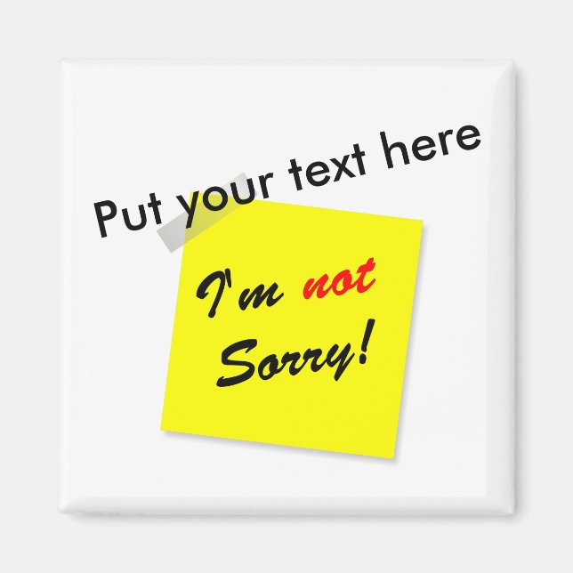 Imã Não Desculpe (Frente)