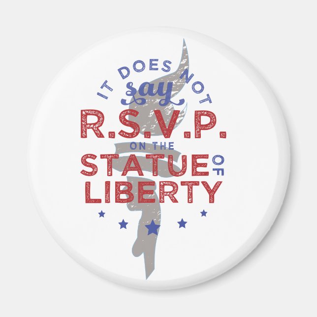 Imã Não diz RSVP na Estátua da Liberdade (Frente)