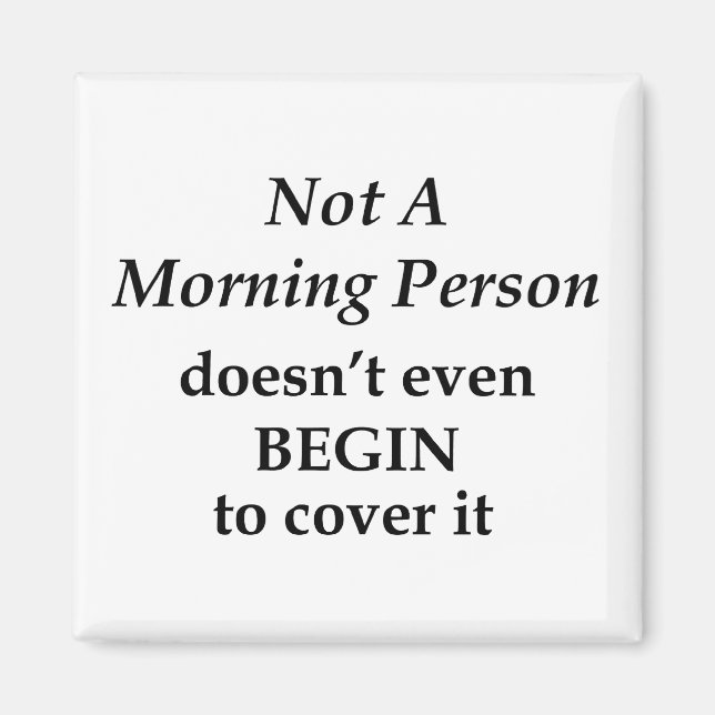 Imã Não É Uma Pessoa Da Manhã (Frente)